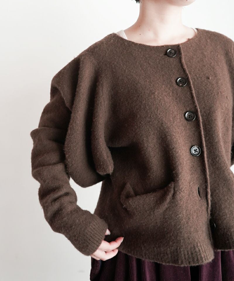 Pillings＞inside puff Cardigan | MAKES ONLINE STORE
