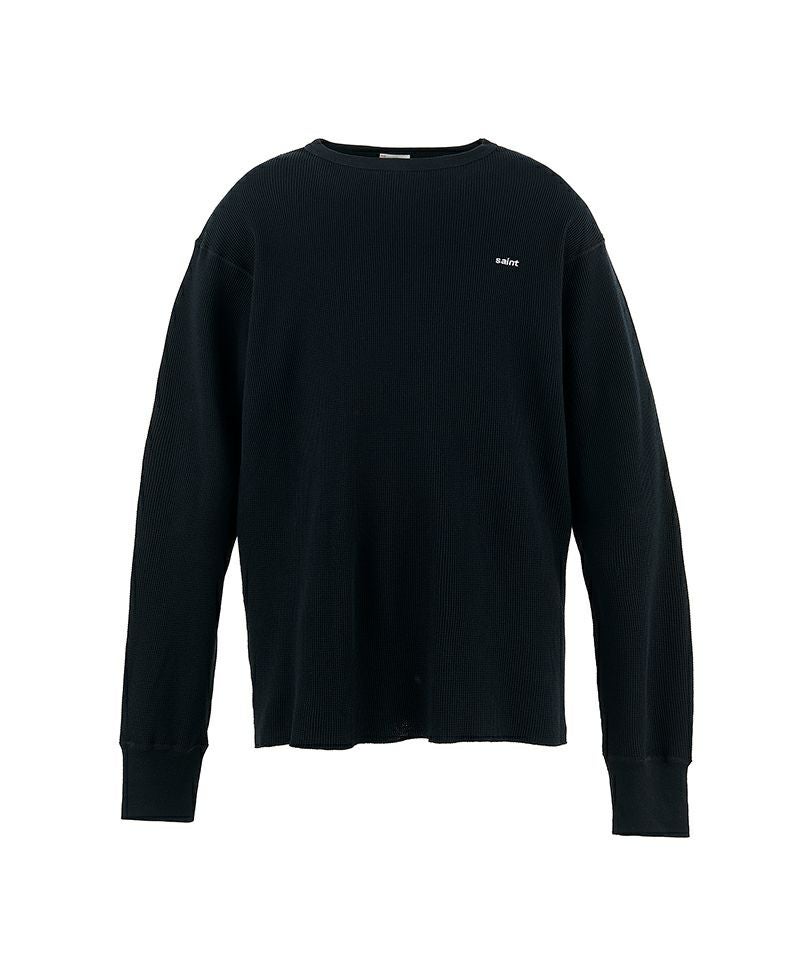 ＜SAINT MICHAEL＞LS THARMAL TEE/THARMAL/BLACK