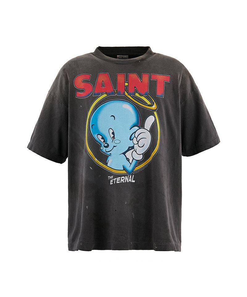 SAINT MICHAEL＞SS TEE/BABY MICHAEL/BLACK | MAKES ONLINE STORE