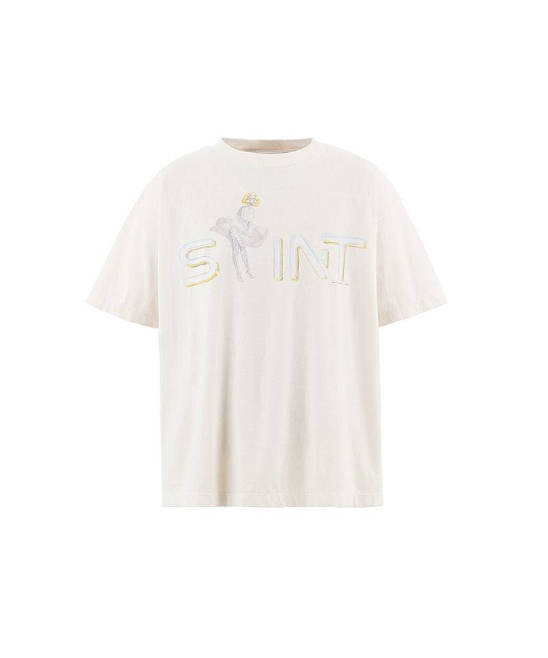 ＜SAINT MICHAEL＞SRYM_SS TEE/LOVERS/WHITE