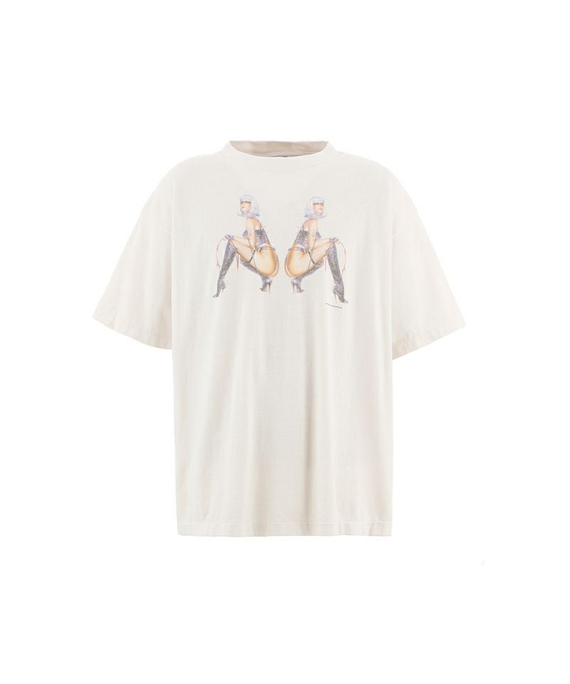 ＜SAINT MICHAEL＞SRYM_SS TEE/LADIES/WHITE