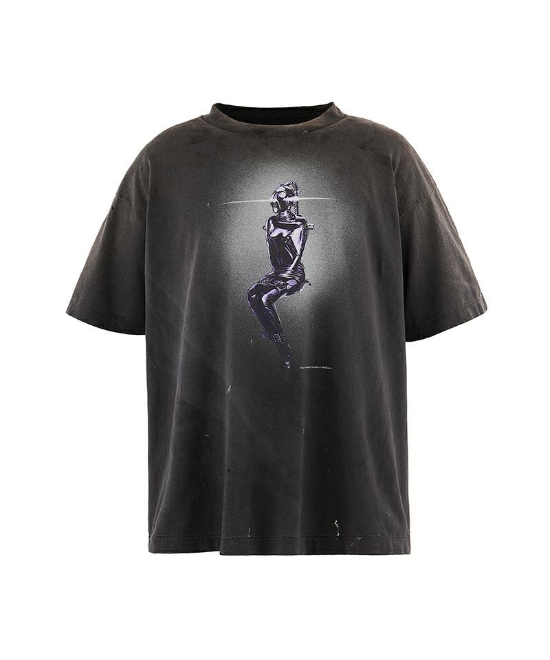 ＜SAINT MICHAEL＞SRYM_SS TEE/MASK/BLACK