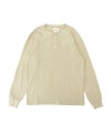 ＜KAMIYA＞BORO Waffleknit Henley L/S Tee