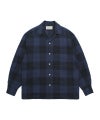＜WACKO MARIA＞OMBRE CHECK OPEN COLLAR SHIRT L/S