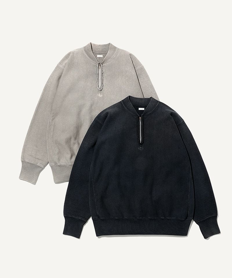 A.PRESSE＞Vintage Half Zip Rib Collar Sweatshirt | MAKES ONLINE STORE