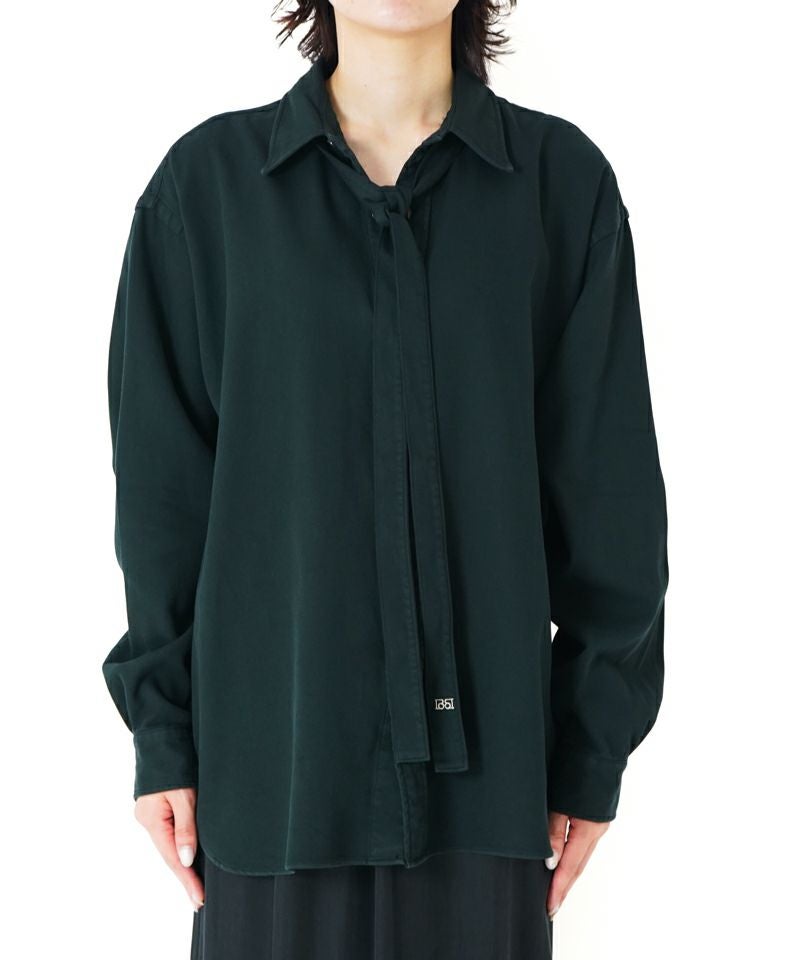 ＜BOWTE＞FINE COUNT COTTON PIECE DYE BOWTIE SHIRT