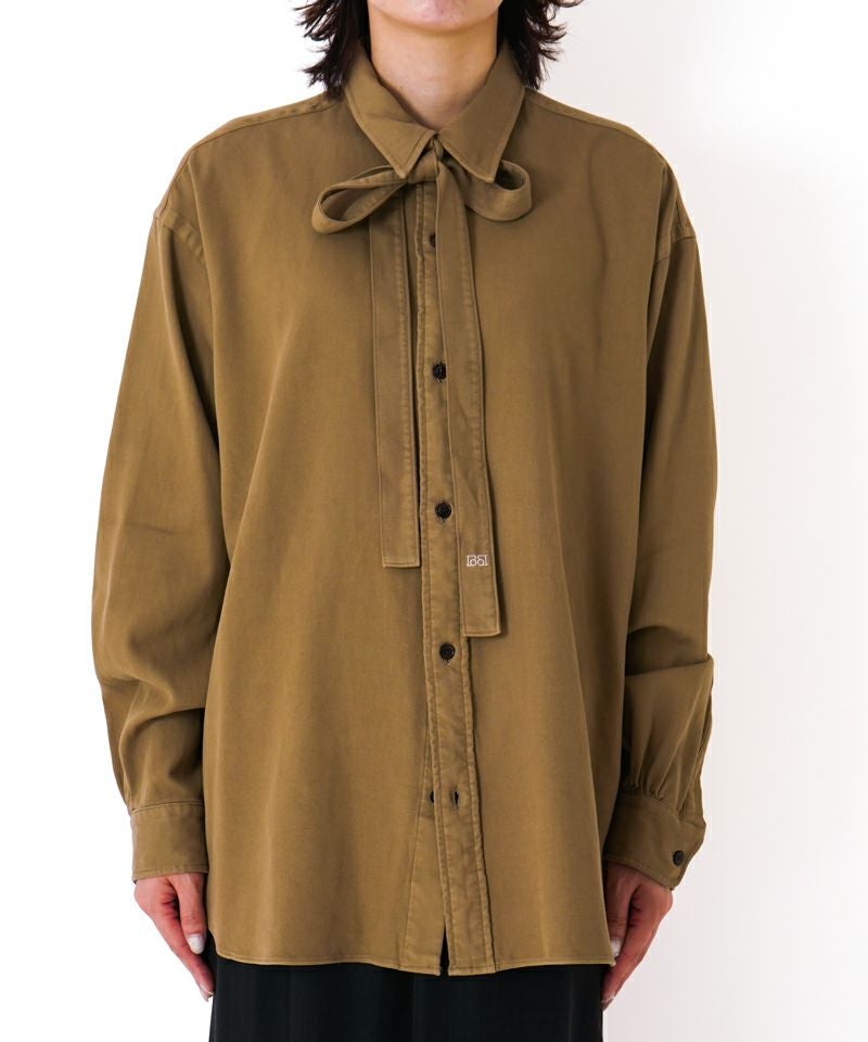 ＜BOWTE＞FINE COUNT COTTON PIECE DYE BOWTIE SHIRT