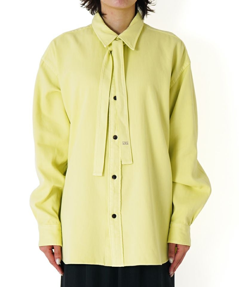 ＜BOWTE＞FINE COUNT COTTON PIECE DYE BOWTIE SHIRT