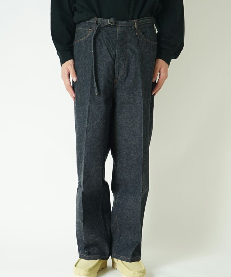 blurhms>12.9oz Denim Narrow Belted Pants | MAKES ONLINE STORE blurhms>12.9oz Denim Narrow Belted Pants | MAKES ONLINE STORE
