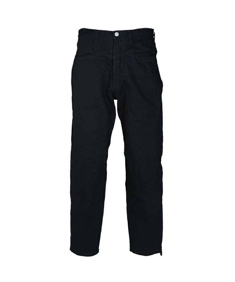 COMOLI＞ブラックデニム テーパードパンツ | MAKES ONLINE STORE