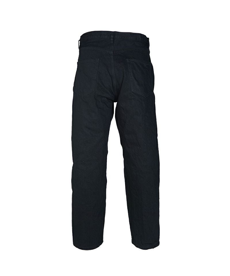 COMOLI＞ブラックデニム テーパードパンツ | MAKES ONLINE STORE