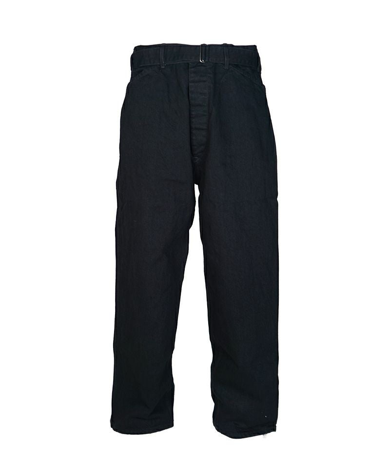 COMOLI＞ブラックデニム ベルテッドパンツ | MAKES ONLINE STORE