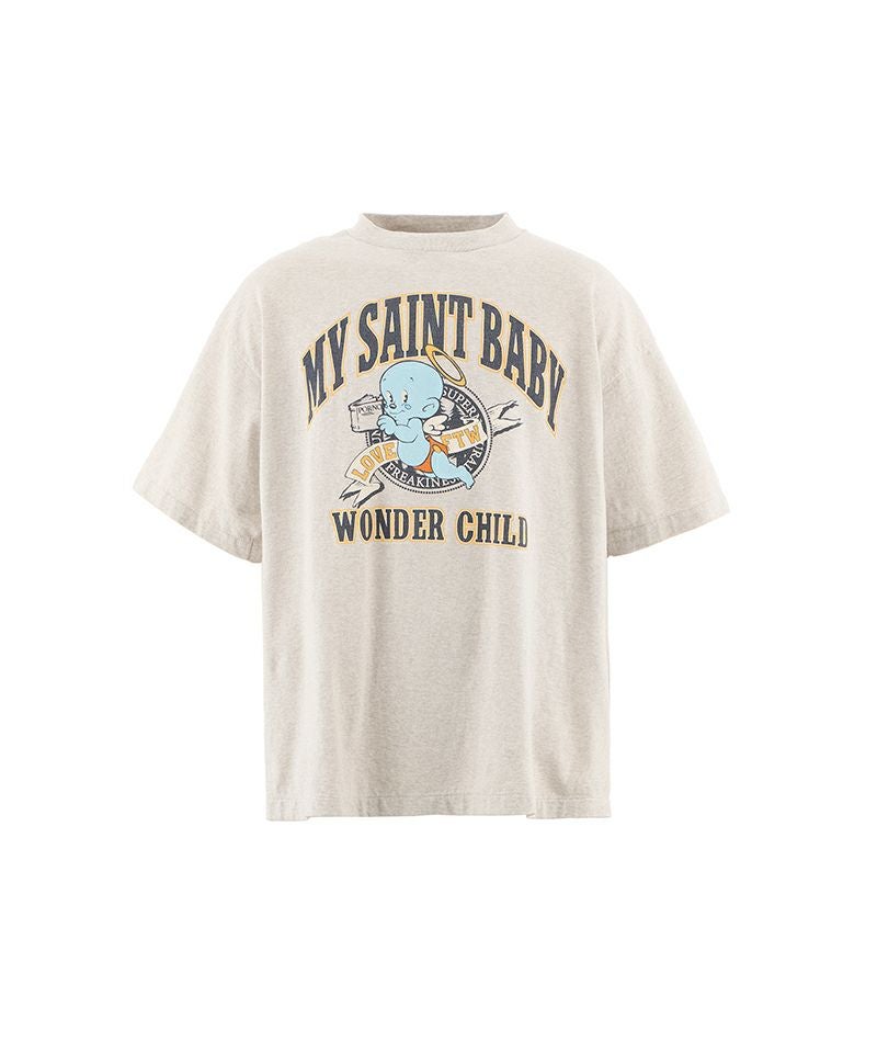 ＜SAINT MICHAEL＞SS TEE/SAINT BABY/GRAY