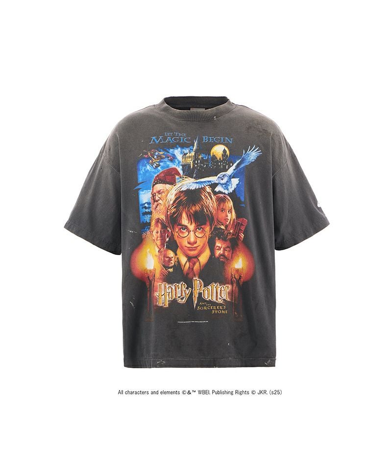 ＜SAINT MICHAEL＞HP_SS TEE/PHILSPHR'S STONE/BLACK