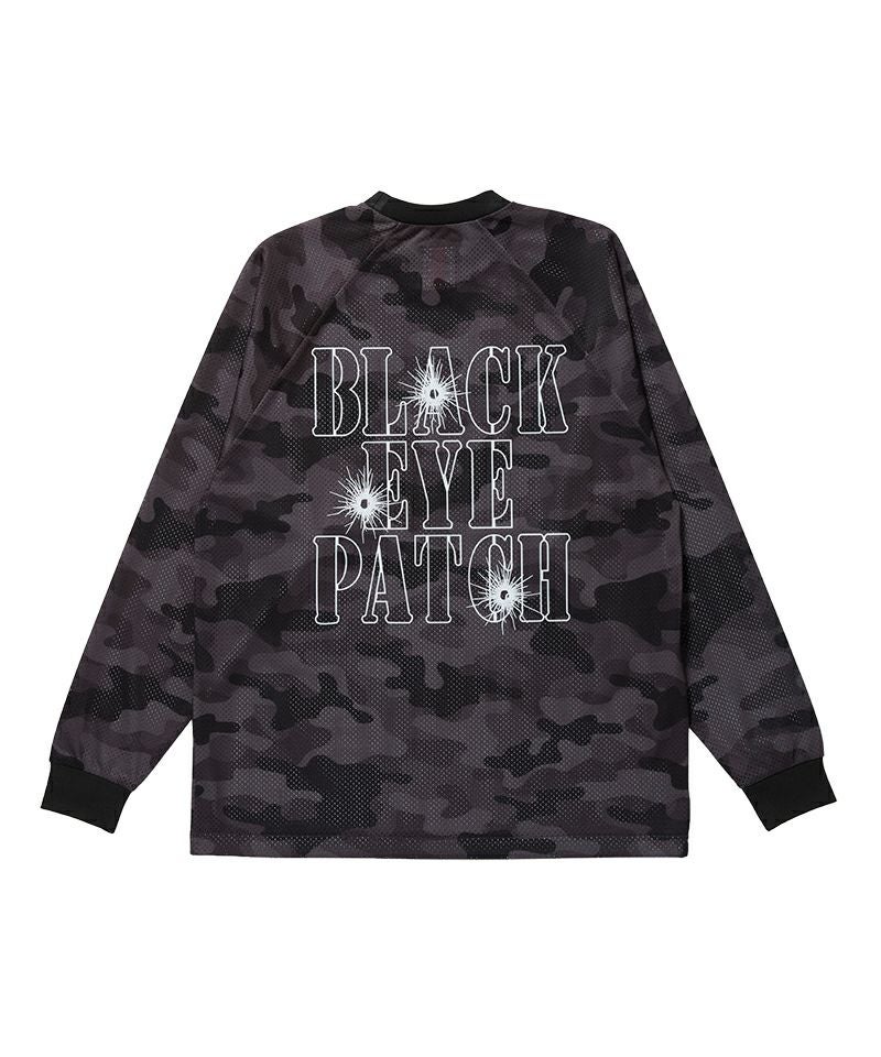 BlackEyePatch＞GUNSHOT STENCIL L/S GAMESHIRT | MAKES ONLINE STORE