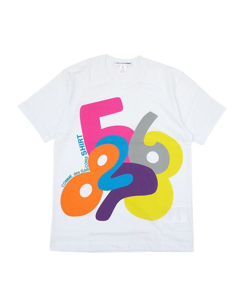 COMMEdesGARCONS SHIRT＞cotton plain poplin with print digital