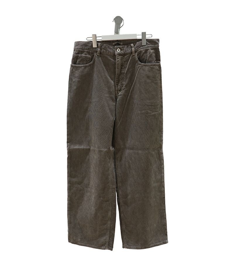 AURALEE＞PIGMENT DYED FINX CORDUROY WIDE 5P PANTS | MAKES ONLINE STORE