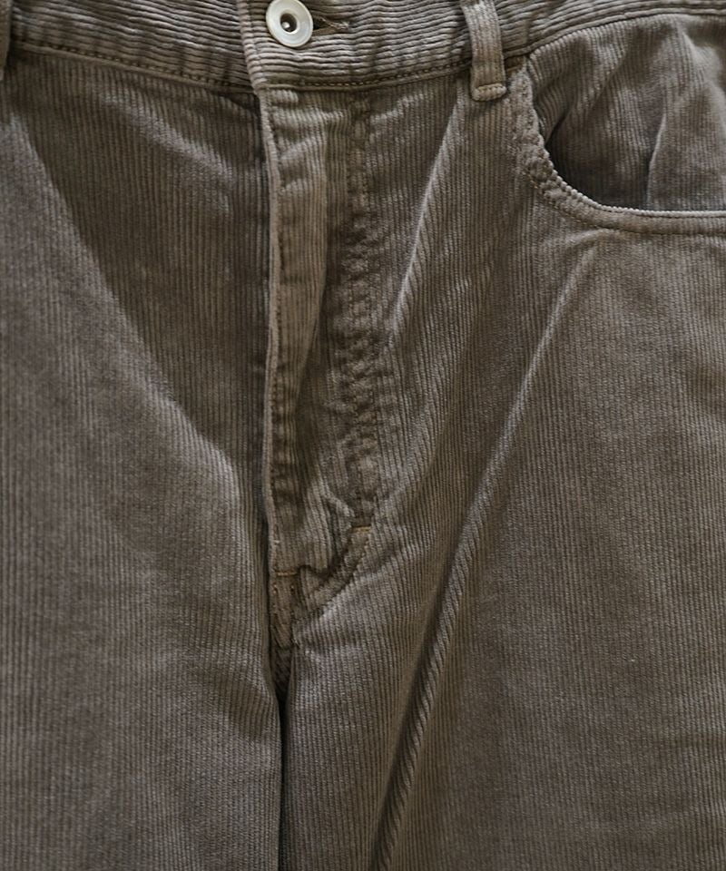 AURALEE＞PIGMENT DYED FINX CORDUROY WIDE 5P PANTS | MAKES ONLINE STORE