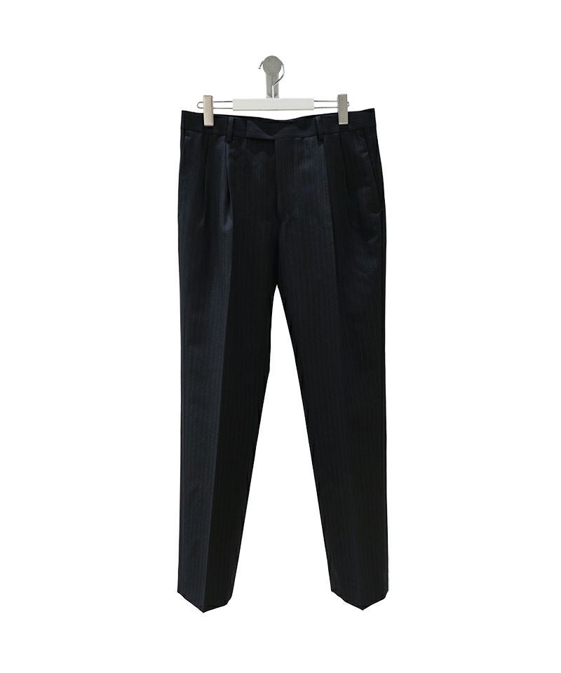 AURALEE＞BLUEFACED WOOL TWO-TUCK SLACKS | MAKES ONLINE STORE