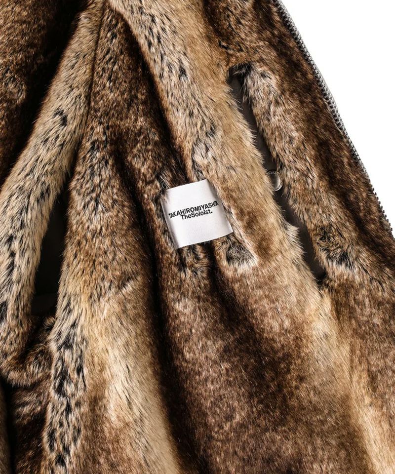 TAKAHIROMIYASHITATheSoloist.＞faux fur lining flight jacket