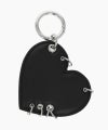 HEART BLK NAPPA KEYCHAIN