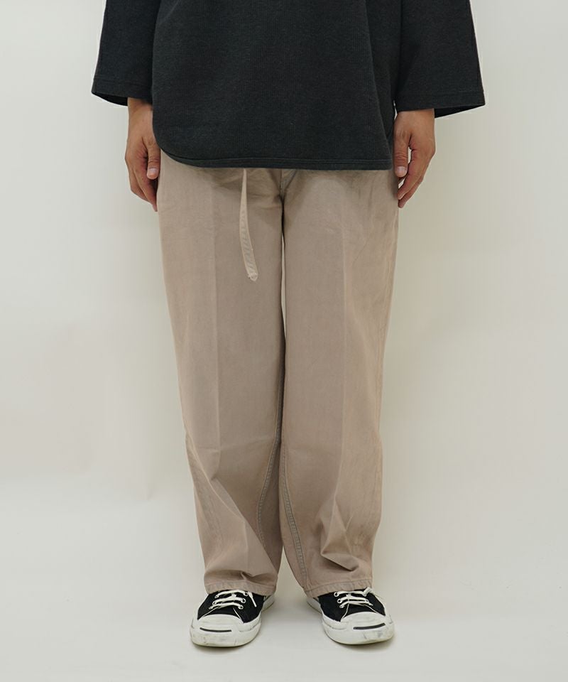 blurhms＞12.9oz Denim Narrow Belted Pants | MAKES ONLINE STORE