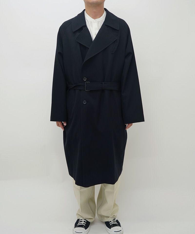 blurhms＞Wool Gabardine Trench Coat | MAKES ONLINE STORE