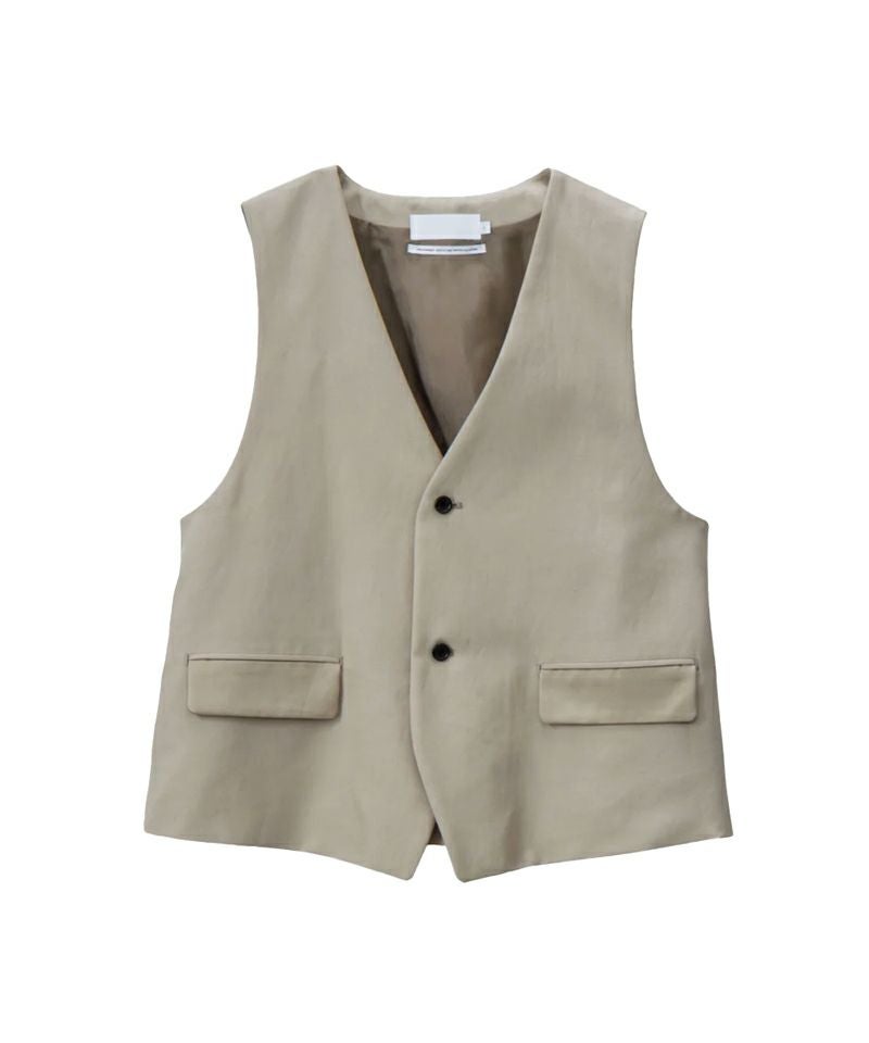 ＜Graphpaper＞Cotton Cupro Back Satin Gilet