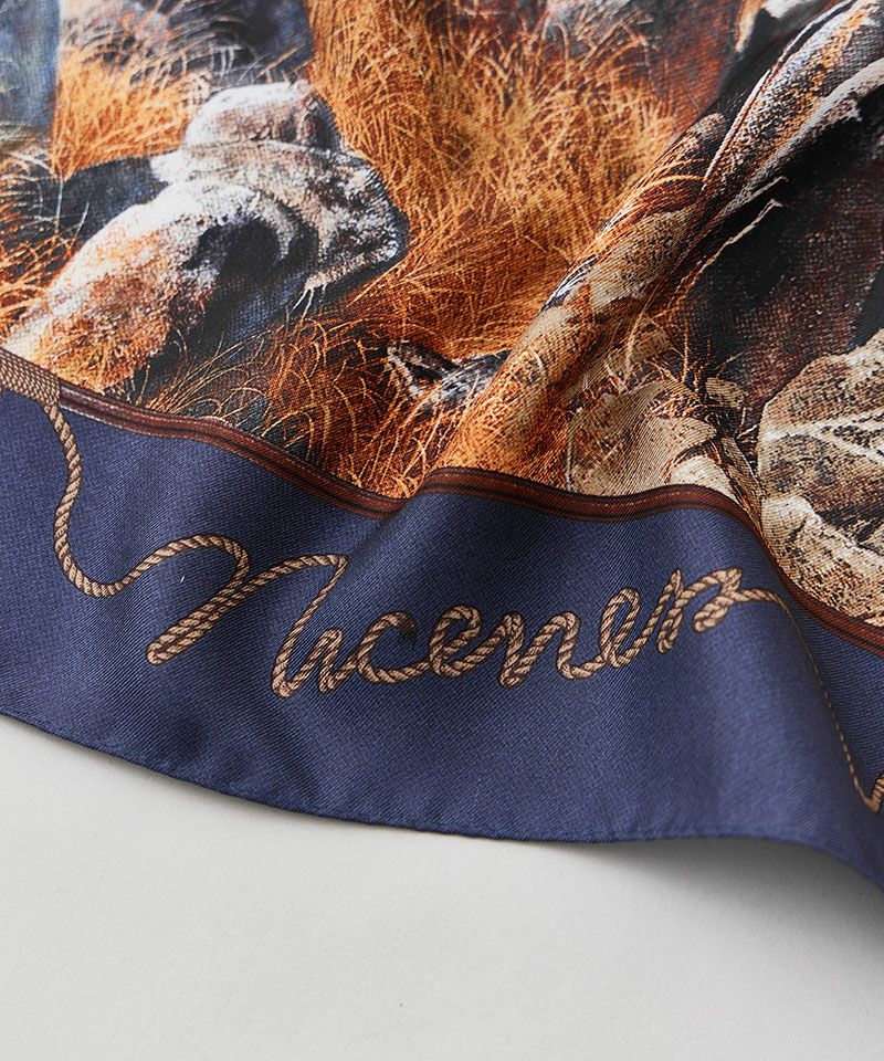 NICENESS＞HARTI / ( プリンテッド シルクスカーフ ) | MAKES ONLINE STORE