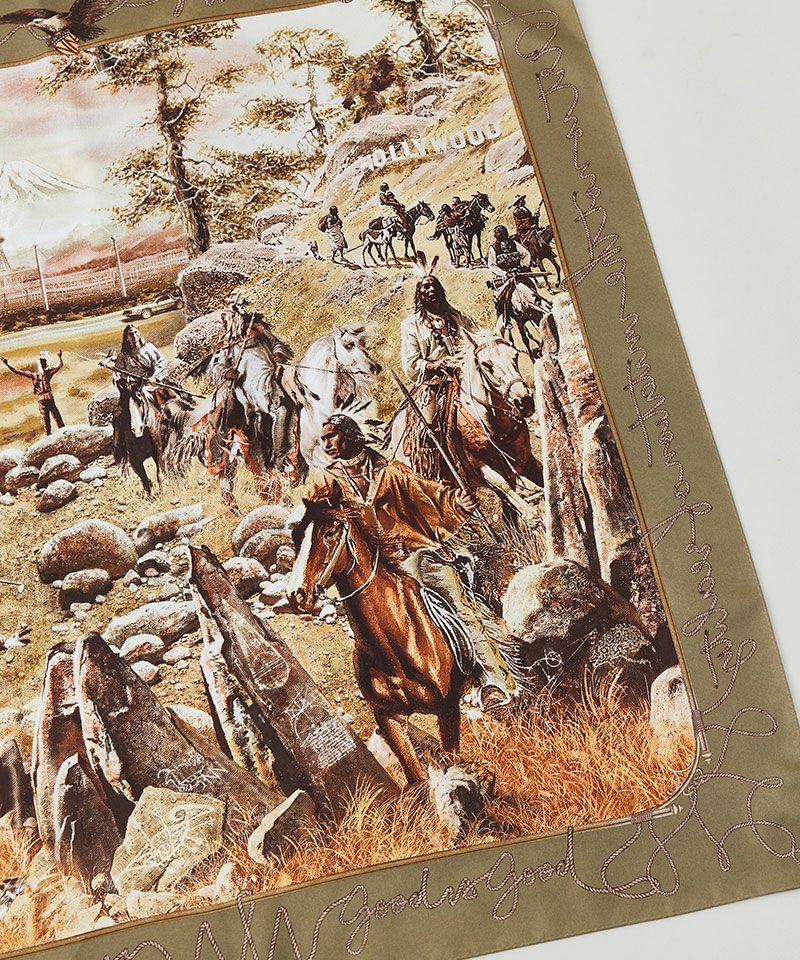 NICENESS＞HARTI / ( プリンテッド シルクスカーフ ) | MAKES ONLINE STORE