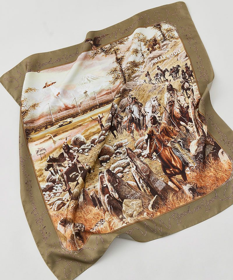 NICENESS＞HARTI / ( プリンテッド シルクスカーフ ) | MAKES ONLINE STORE