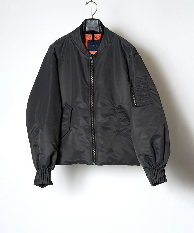 RAINMAKER＞BUMPY GATHERED BOMBER JACKET | MAKES ONLINE STORE