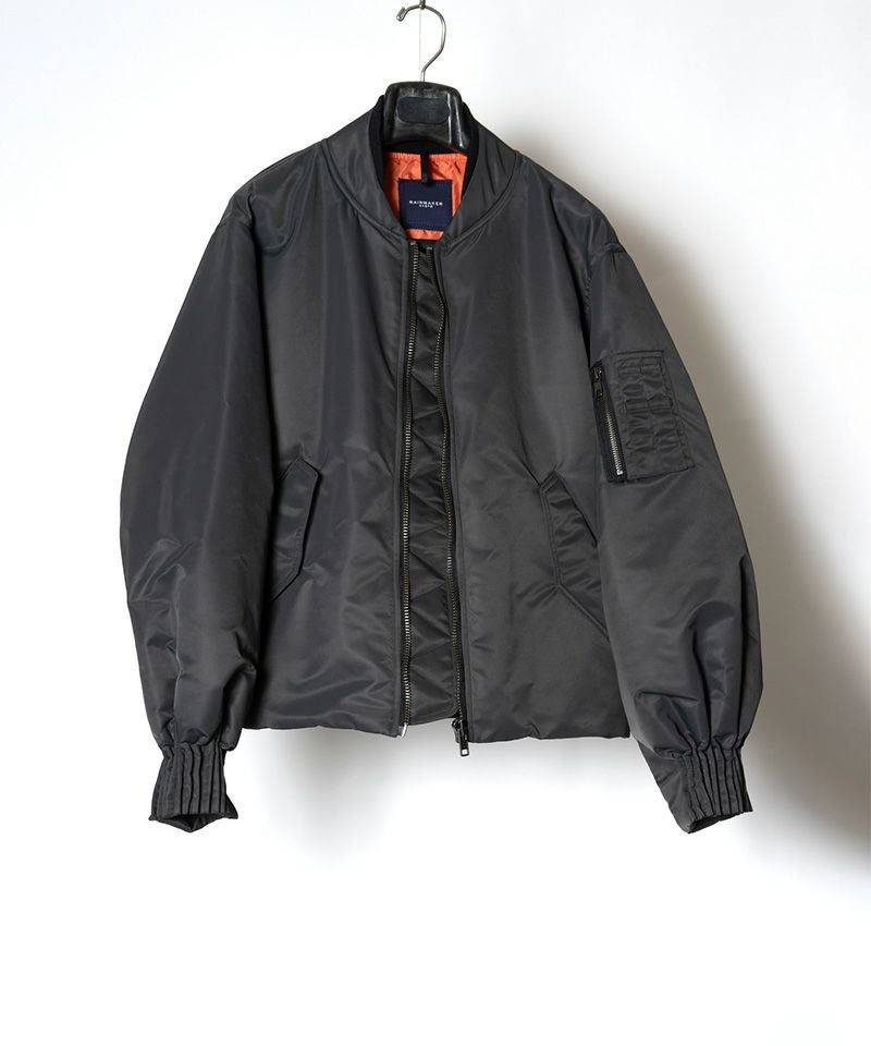 RAINMAKER＞BUMPY GATHERED BOMBER JACKET | MAKES ONLINE STORE