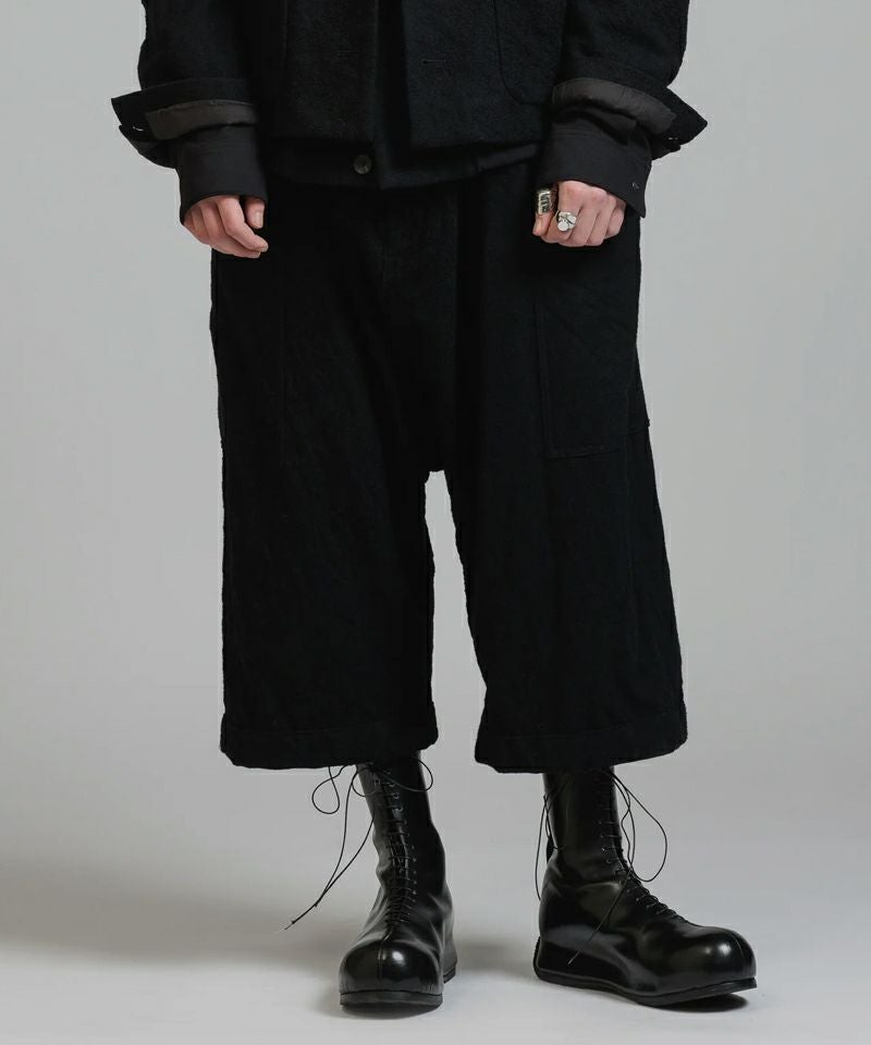 The Viridi-anne＞EMBROIDERED TWIL DROP-CLOTCH TROUSERS | MAKES