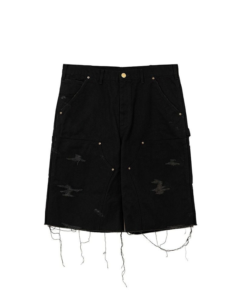 ＜KAMIYA＞BORO Duck Painter Bermuda Shorts