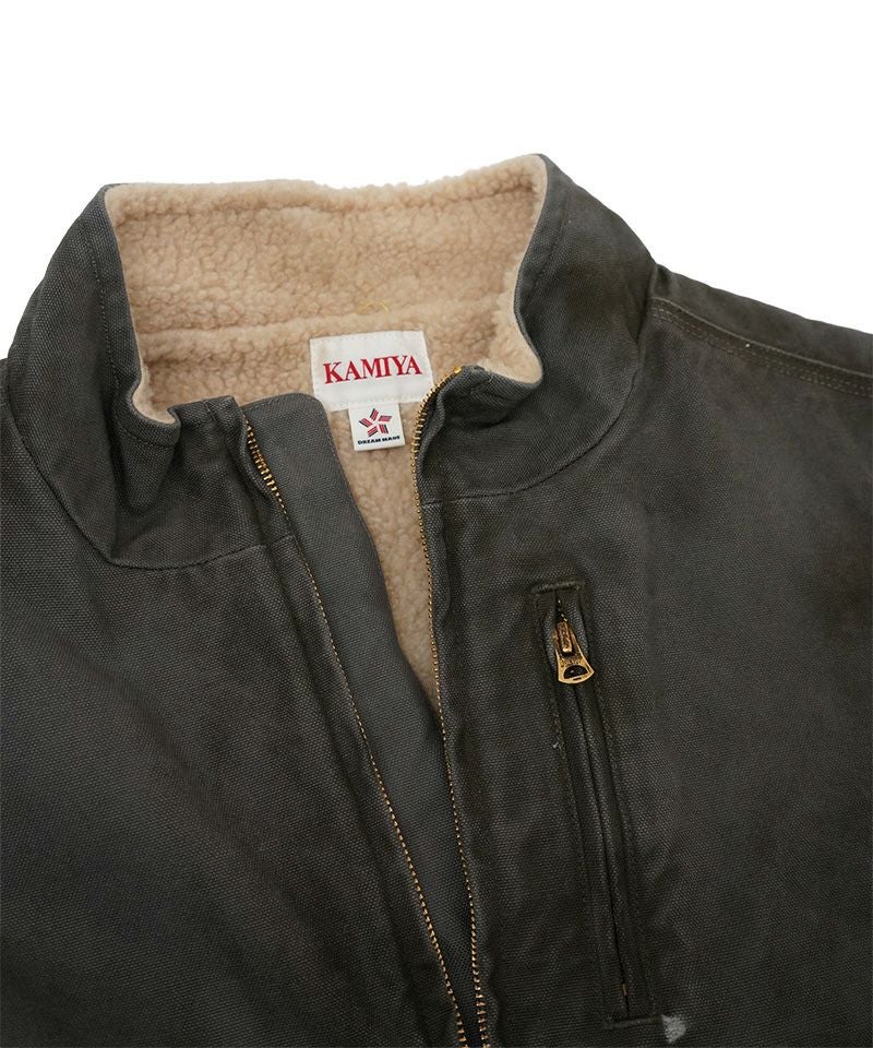 KAMIYA＞BORO Boa Lining Duck Vest | MAKES ONLINE STORE