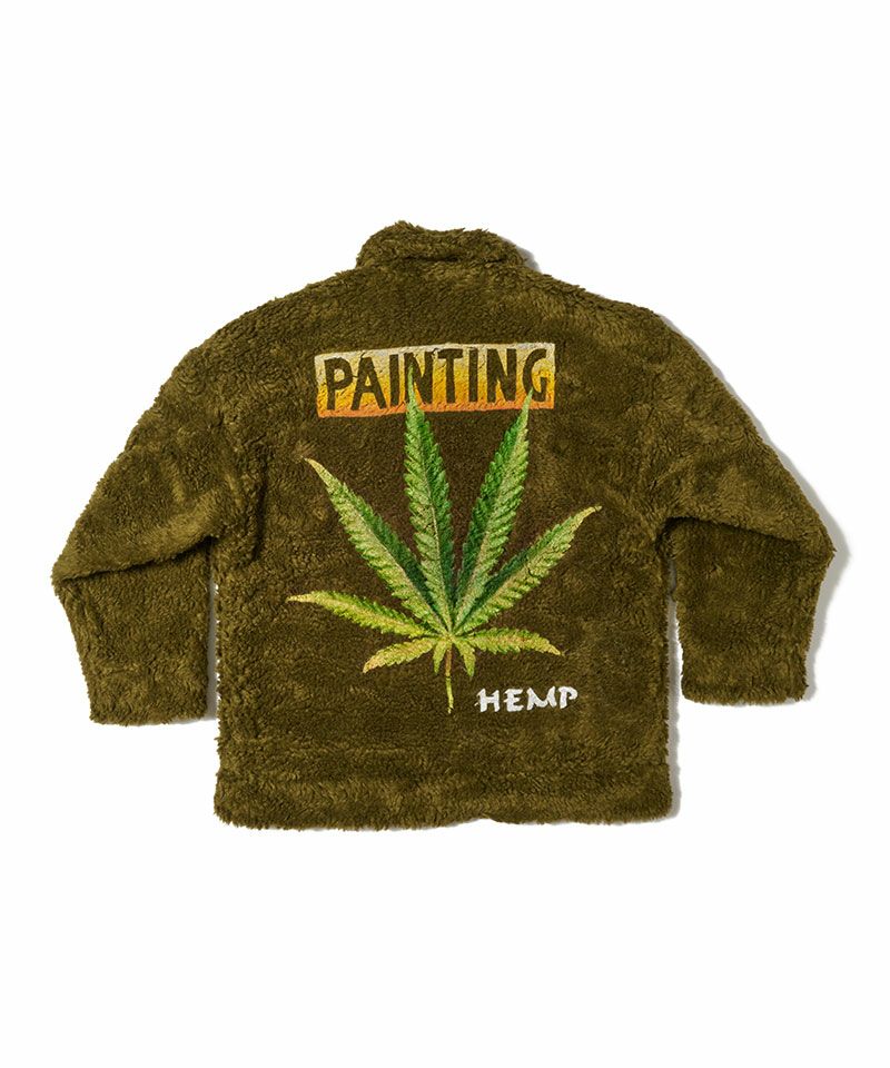 doublet＞HAND-PAINTED HEMP FAUX FUR JACKET | MAKES ONLINE STORE