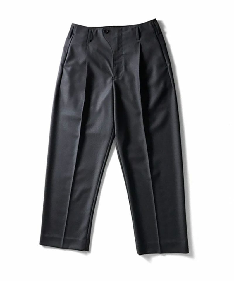 山内＞ヘビーウールツイル・サイドシームレスワンタックパンツ | MAKES