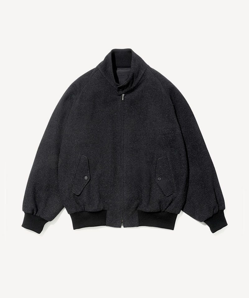 ＜A.PRESSE＞Silk Cashmere Tweed Harrington Jacket
