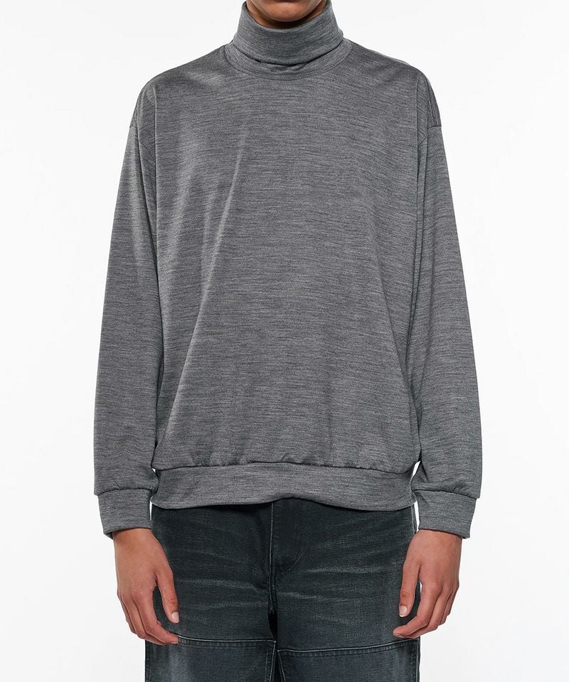 marka＞2/72 Wool Single Jersey Washable Turtle Neck | MAKES ONLINE