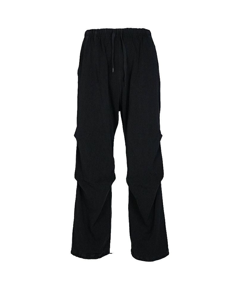 COMOLI 25SS コットンジャージ ニータックパンツ ブラック サイズ1 COMOLI コットン ジャージ ニータック パンツ , Black – Navyblue