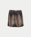 ＜INSCRIRE＞Print Fur Mini Skirt (IC252DAI25AWSK71BCS)