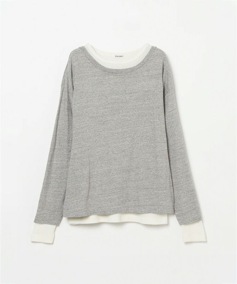 INSCRIRE＞Plating Rib Layered Tee (IC252DAI25AWCUT2) | MAKES