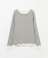 ＜INSCRIRE＞Plating Rib Layered Tee (IC252DAI25AWCUT2)