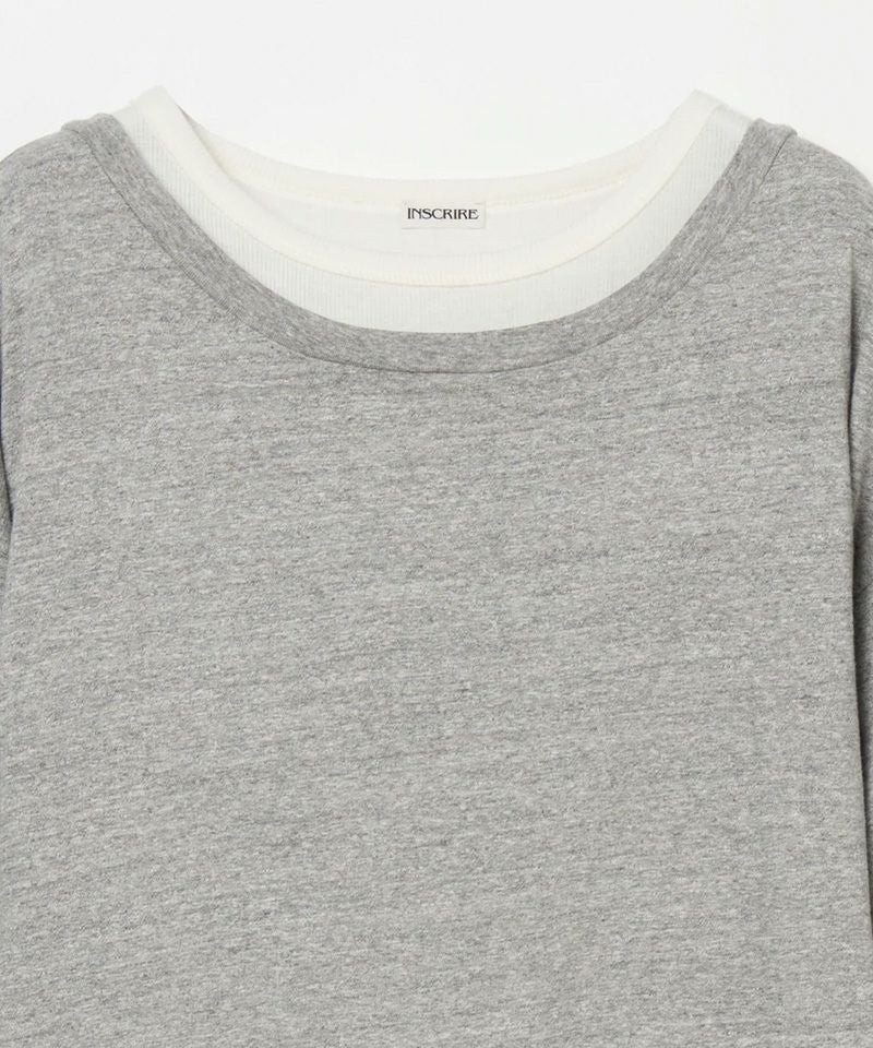 INSCRIRE＞Plating Rib Layered Tee (IC252DAI25AWCUT2) | MAKES