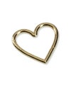 ＜BASICKS＞Gold Plating Heart Carbiner