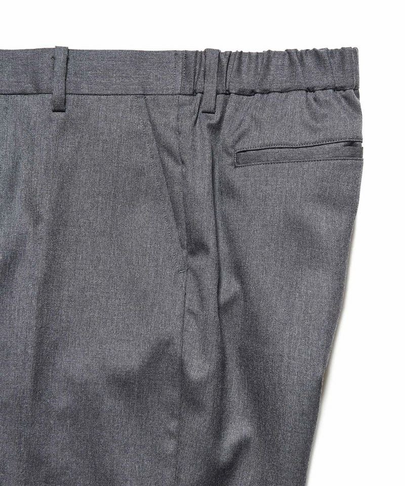 SOPHNET.＞FLANNEL WOOL SHIRRING SLIM-FIT SLACKS | MAKES ONLINE STORE