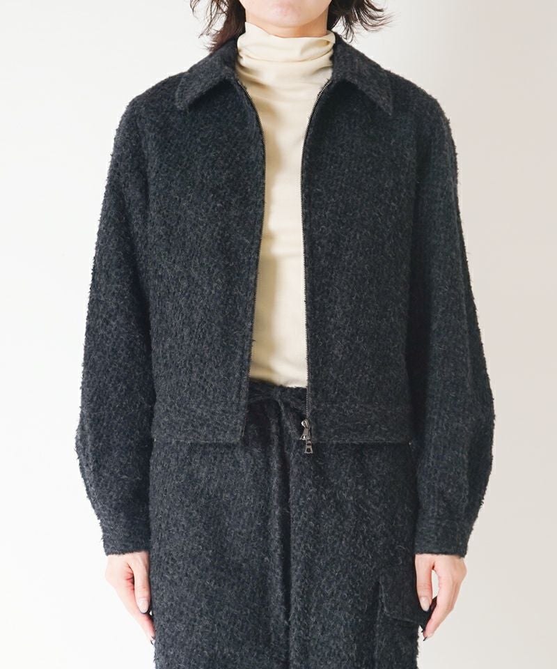 ＜blurhms＞Brushed Wool Zip Short Jacket