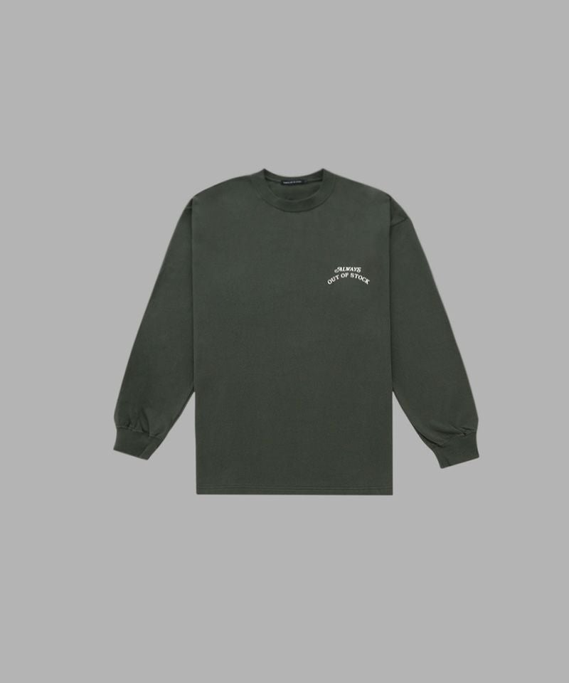 ＜ALWAYS OUT OF STOCK＞BASIC LOGO L/S TEE