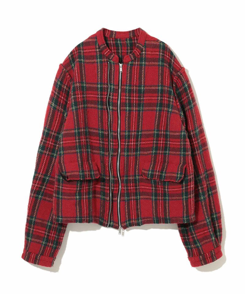 UNDERCOVER＞縮絨ウールCHECKブルゾン | MAKES ONLINE STORE